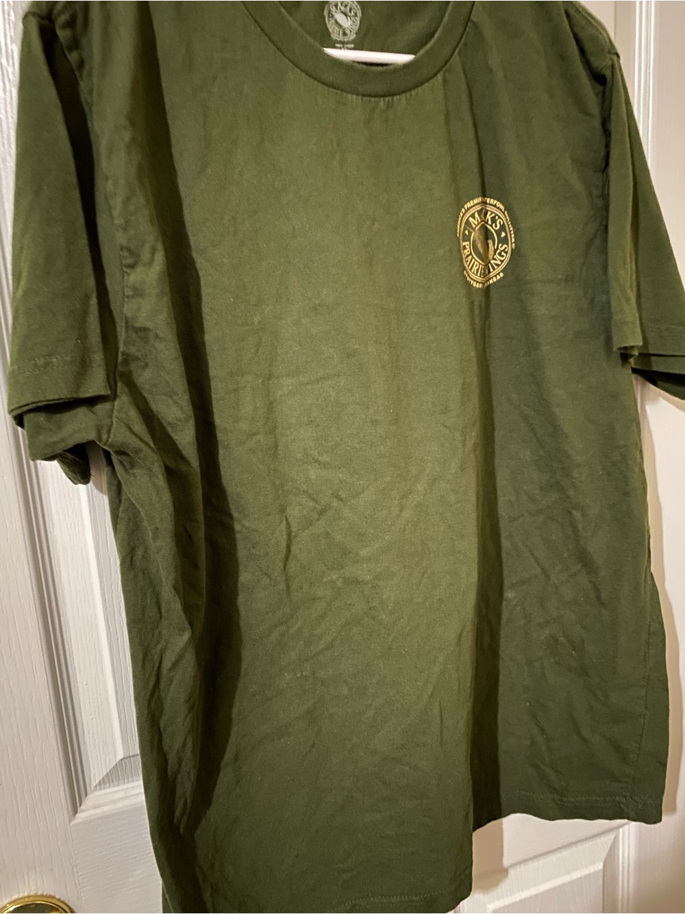 Vintage Mack’s Prairie Wings Short Sleeve T Shirt Green XL Hunting Ducks